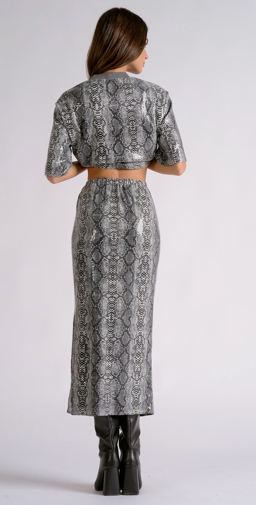 Elan Maxi Skirt (Snake)