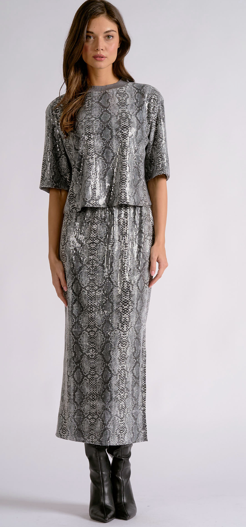 Elan Maxi Skirt (Snake)