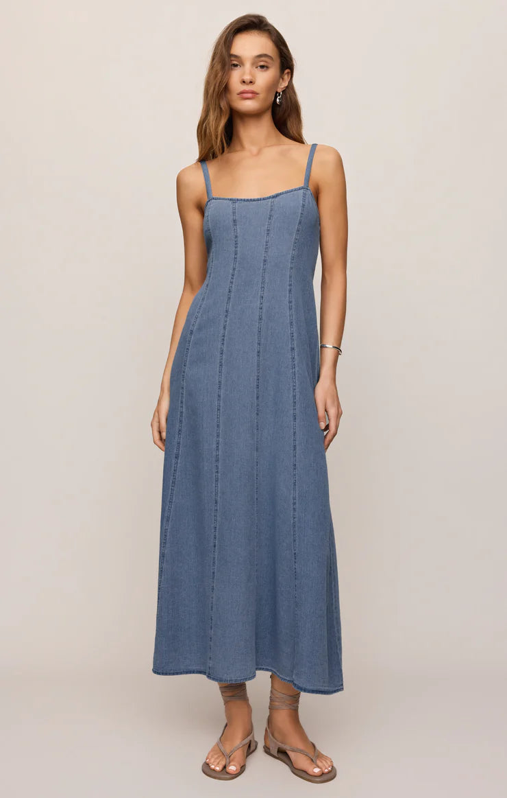 Z Supply-  Leonora Indigo Midi Dress