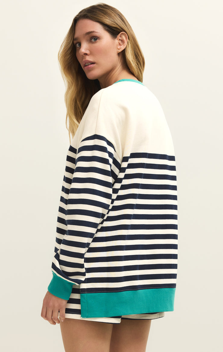 Z Supply Layer Up Stripe Sweatshirt