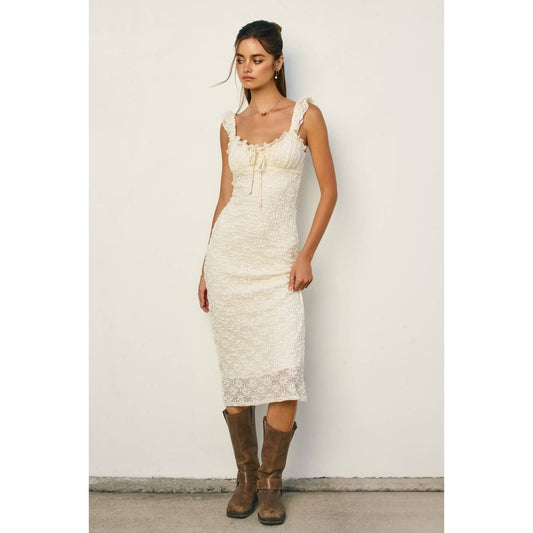 Dress Forum - Breeze & Blossom Flutter Ruffled Midi Dress