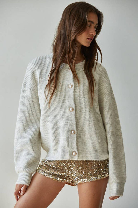 By Together - Knit Button Down Sweater