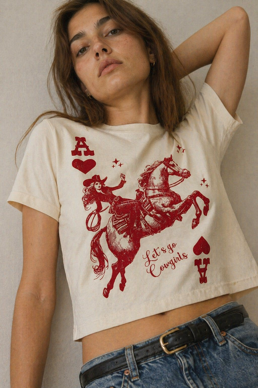 Sweet Claire - Cowgirl Playing Card Tee