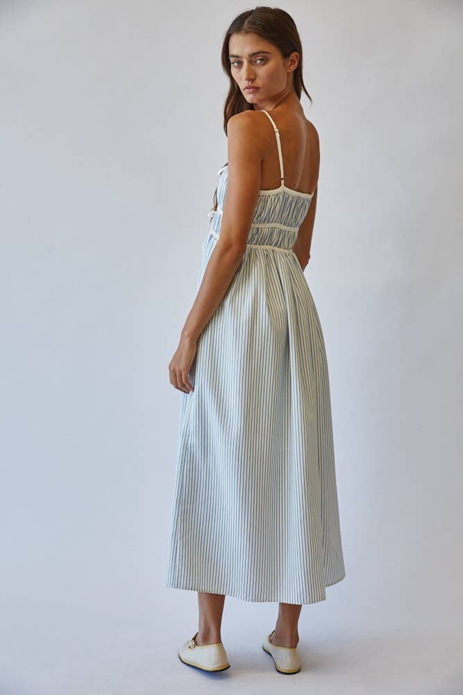 Creamon -  Striped Sundress Midi Dress