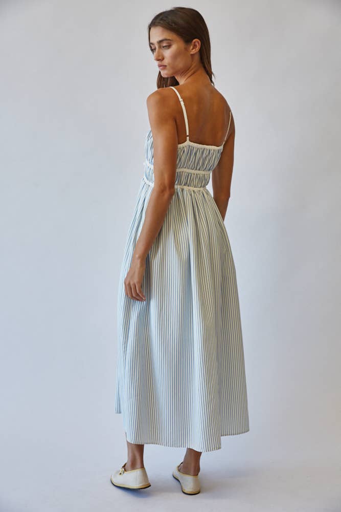 Creamon -  Striped Sundress Midi Dress
