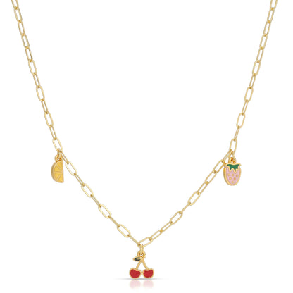 Enamel Treasure Necklace - Sweet