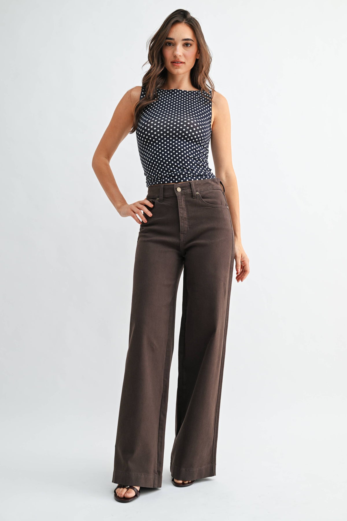 JBD -High Rise Full Length Wide Leg