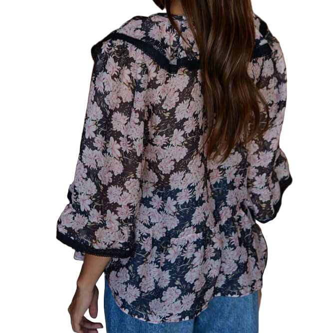 By Together - Floral Print Ruffle Top