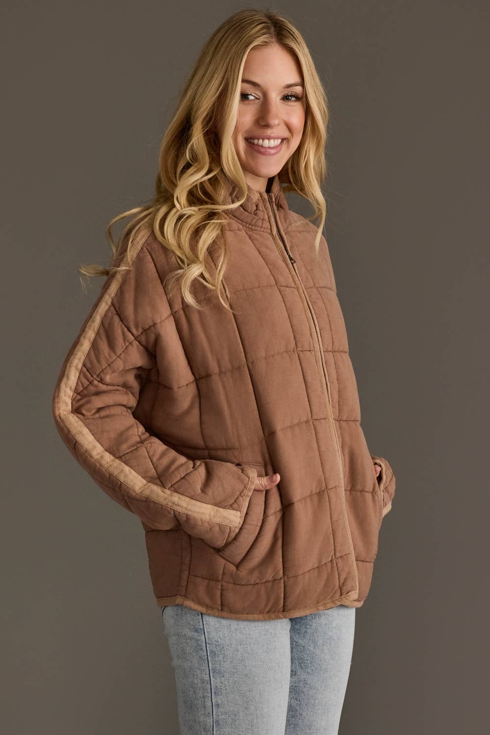 Panache Apparel Co. - Tan Soft Quilted Jacket