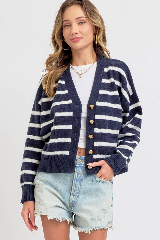 CASUAL SOFT KNIT SWEATER CARDIGAN
