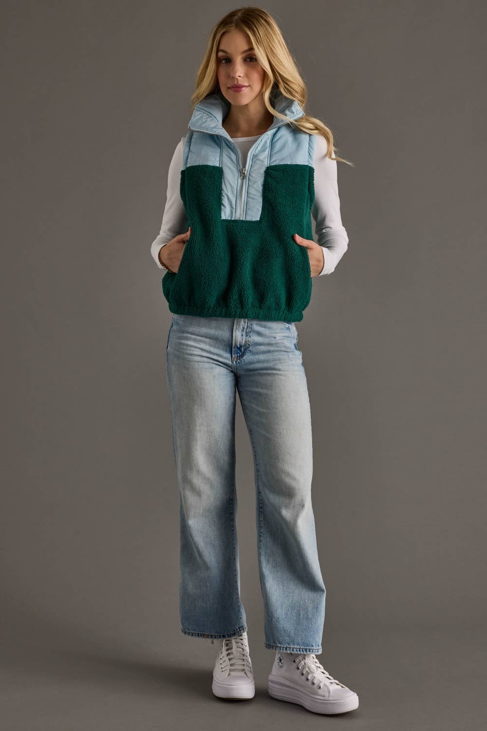 Panache Apparel Co. - Lt. Blue & Green Vest