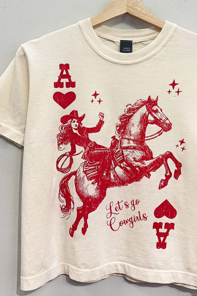 Sweet Claire - Cowgirl Playing Card Tee