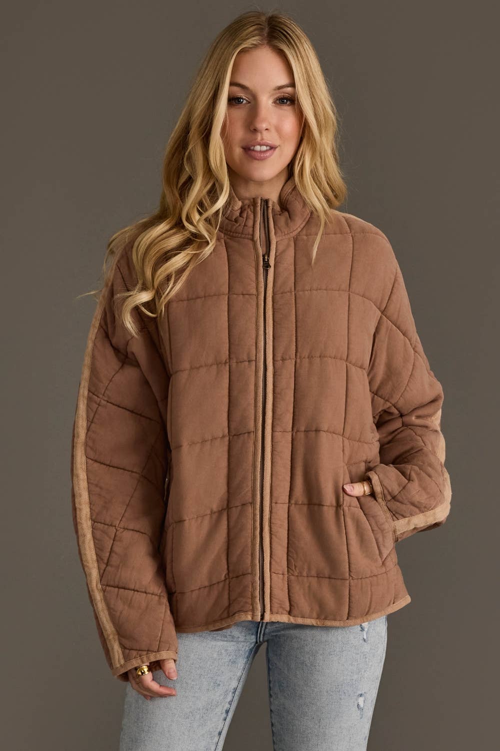 Panache Apparel Co. - Tan Soft Quilted Jacket