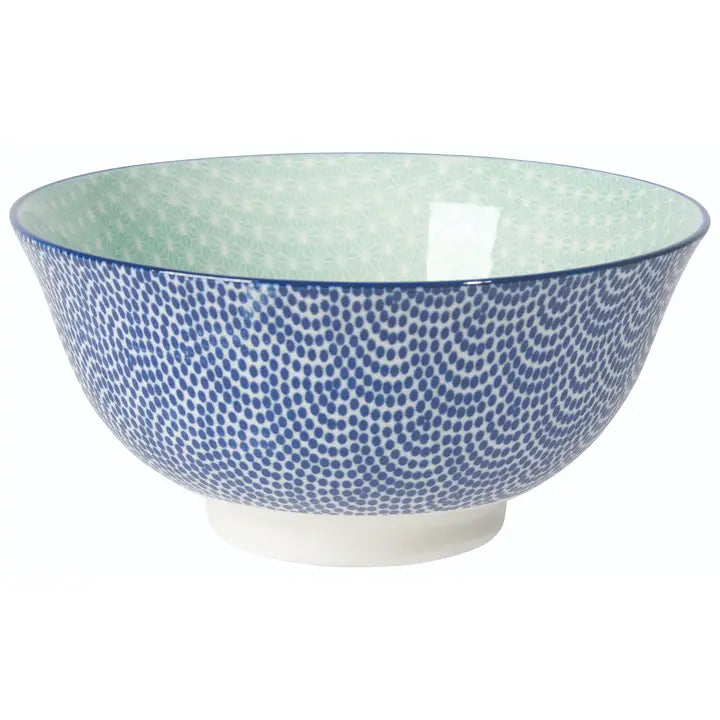Blue Waves Stamped Bowl 6 Inch