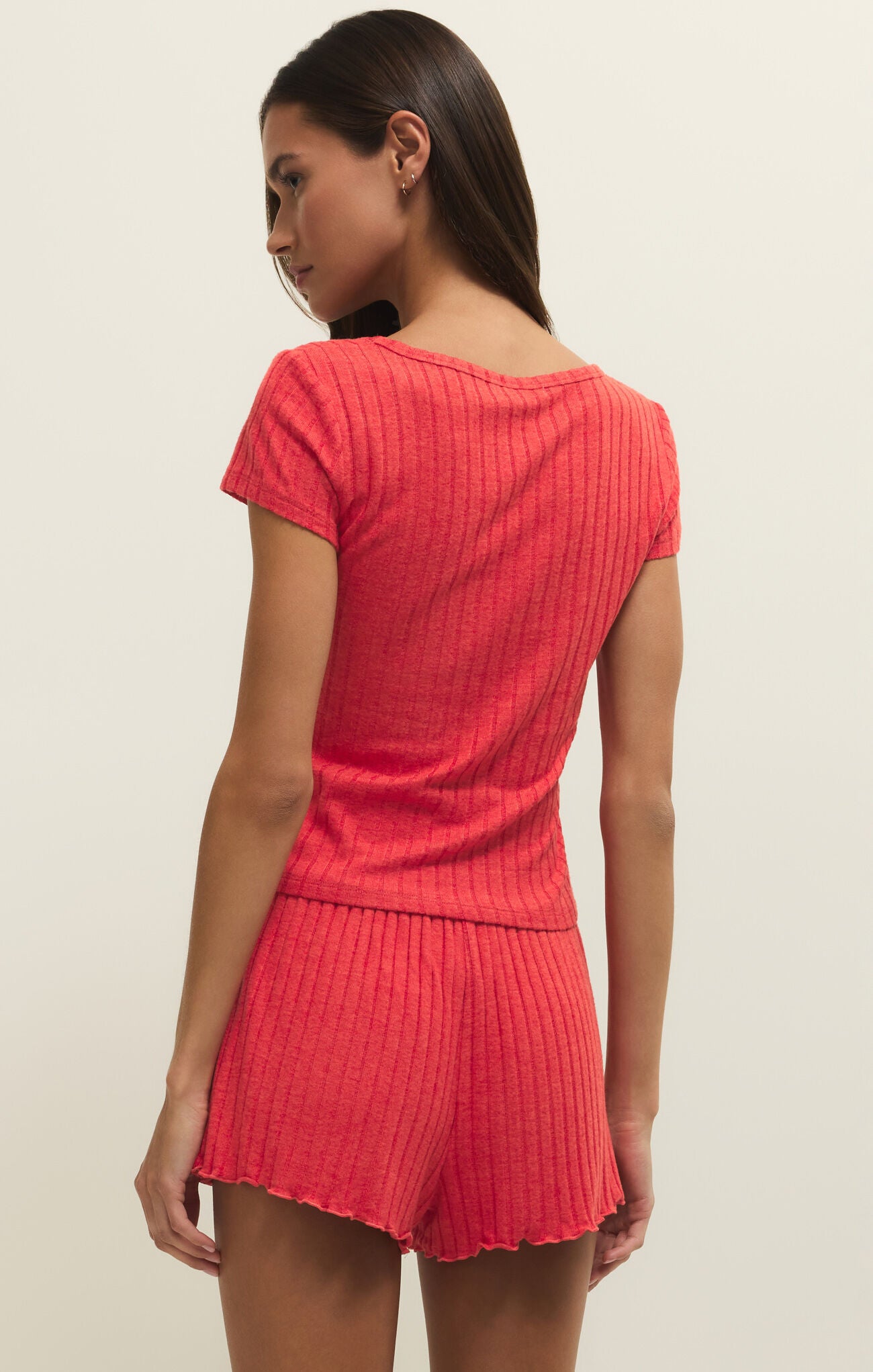 Z Supply Flower Market Rib Tee