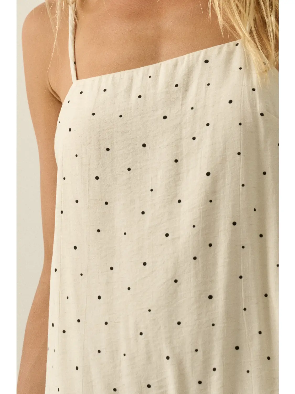 Promesa- Polka Dot-Print Drop-Waist Cami Maxi Dress