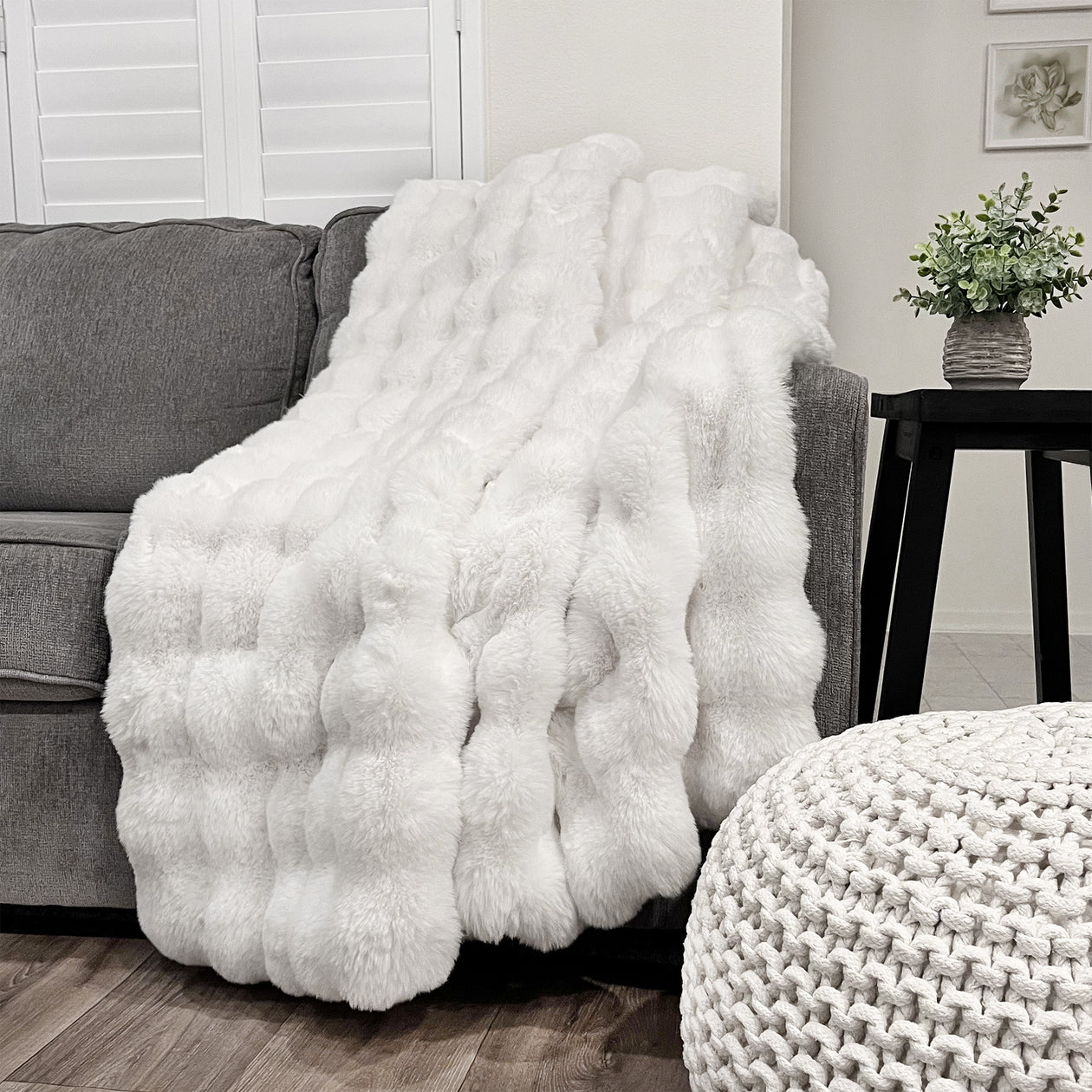 Faux Fur Throw