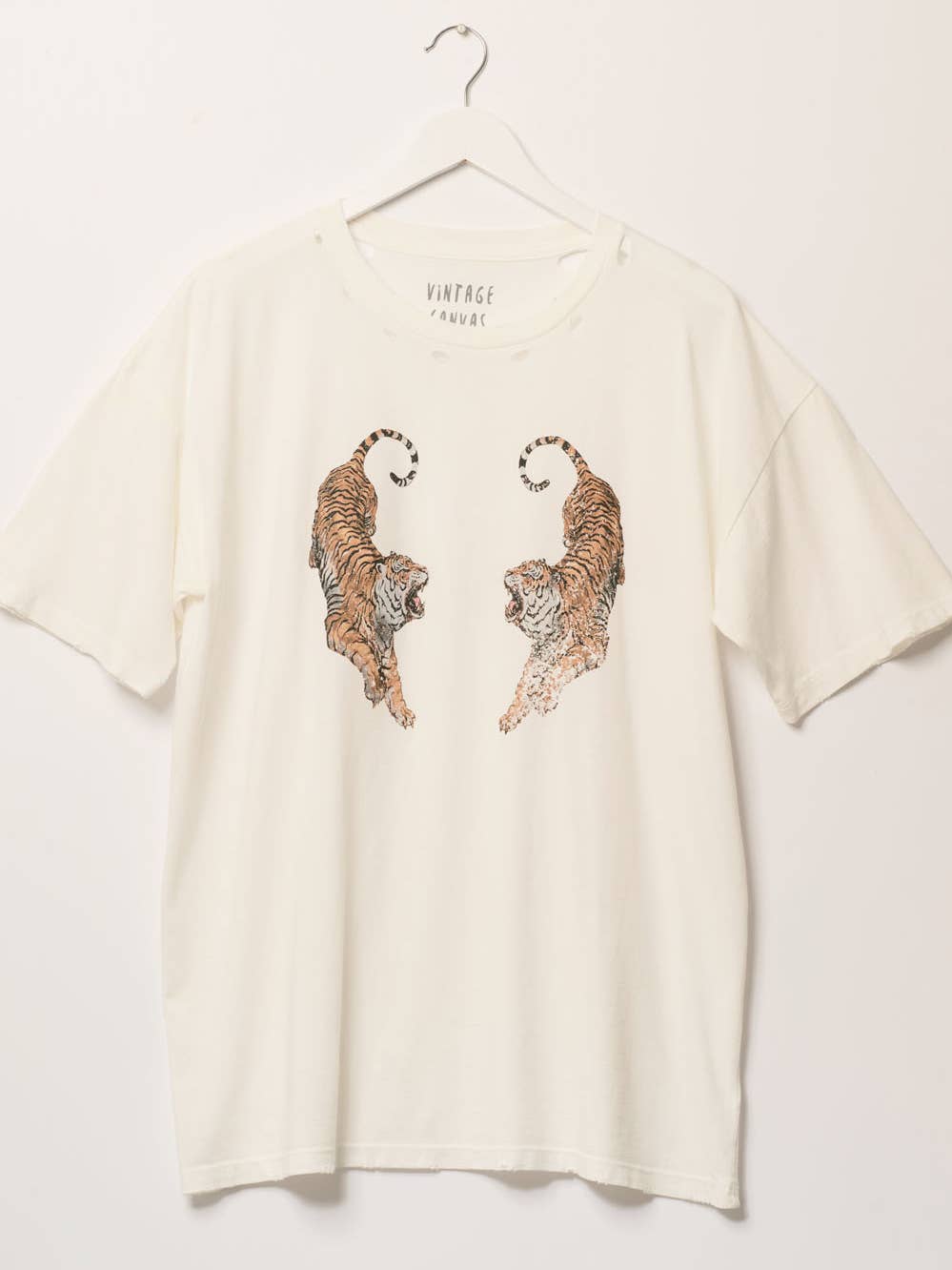 Roaring Tigers Garment Wash Oversize Graphic Tee