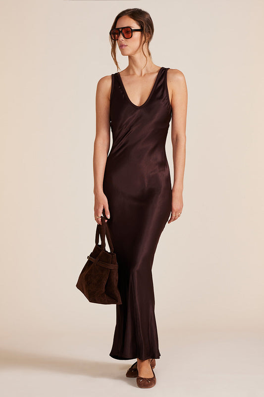 Bobi - Silent Night Satin Dress