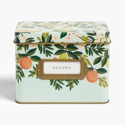 Tin Recipe Box