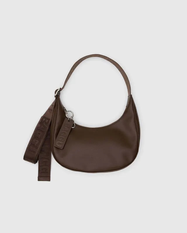 Recycled Leather Crescent Bag BAGGU