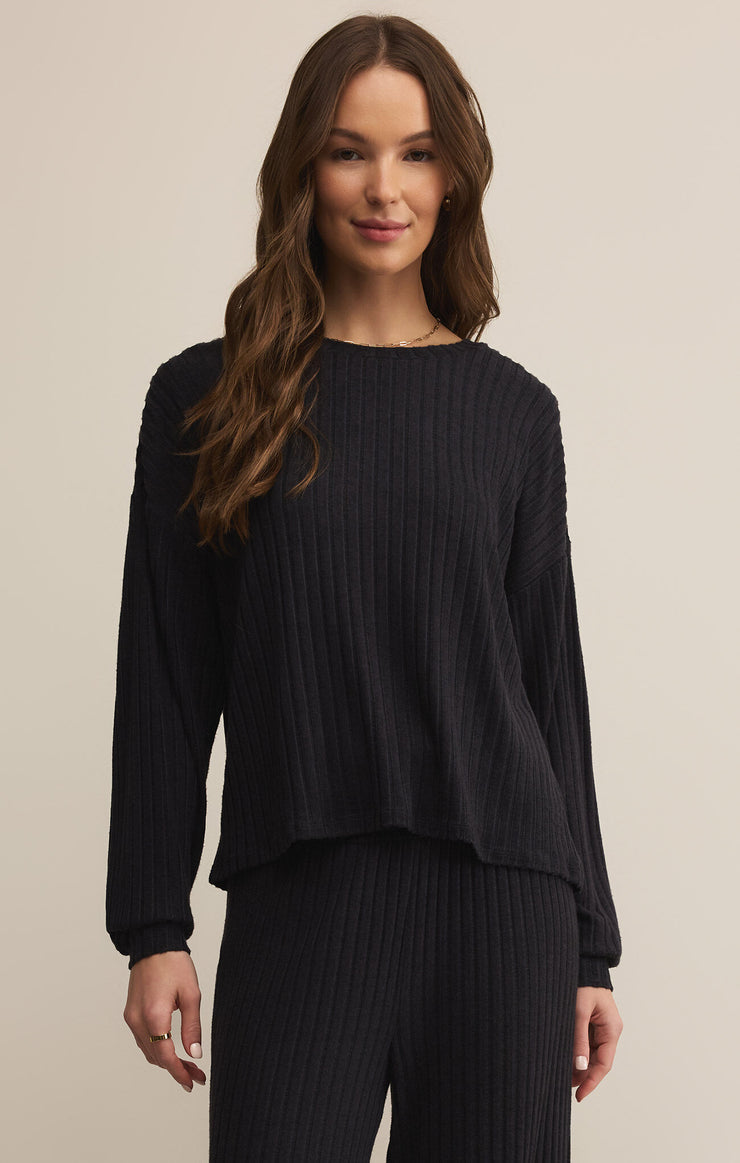 Z Supply - Daydream Rib Long Sleeve Top