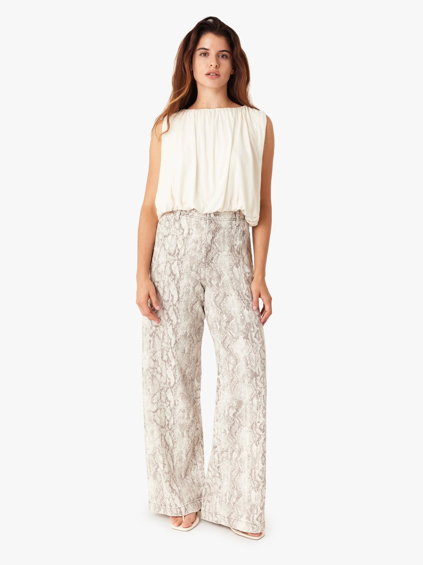 Habitual Snakeskin Relaxed Barrel Jeans