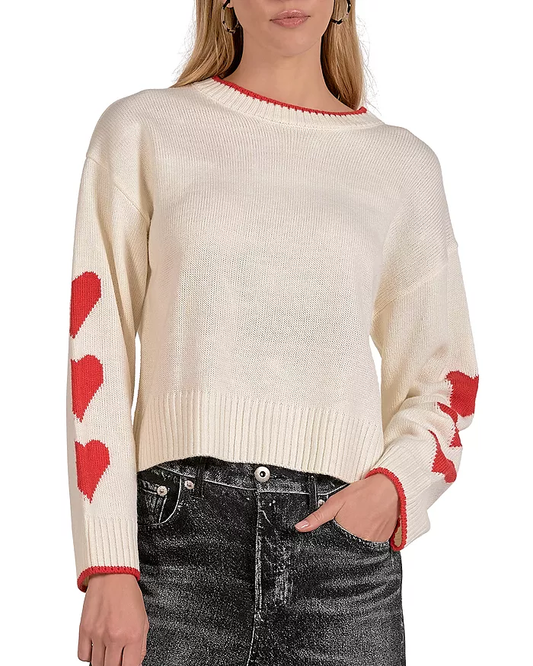 Elan - Crewneck Heart Sweater