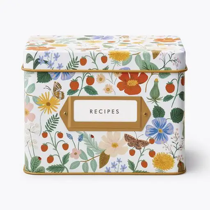 Tin Recipe Box
