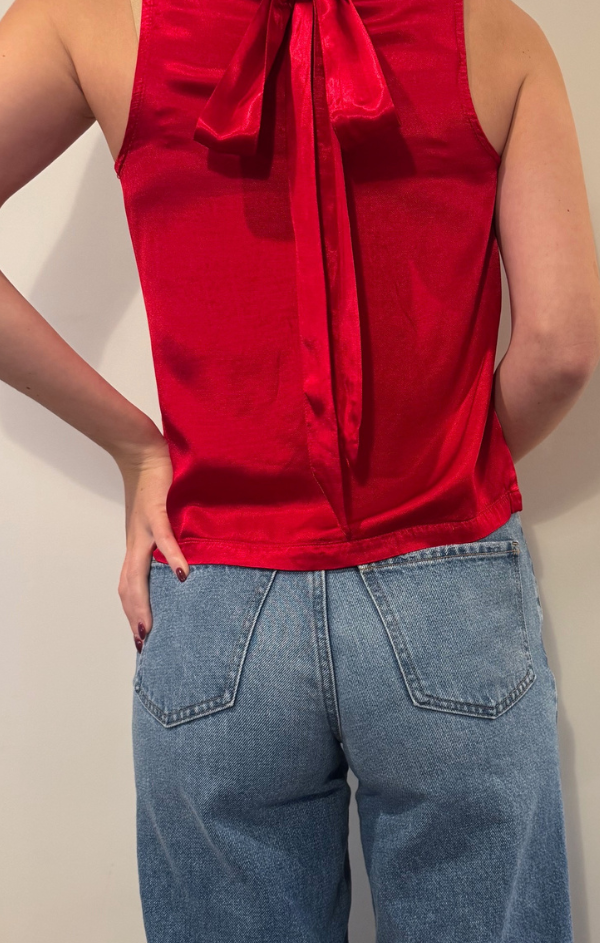 Bobi - V-Neck Tank w/Removable Tie