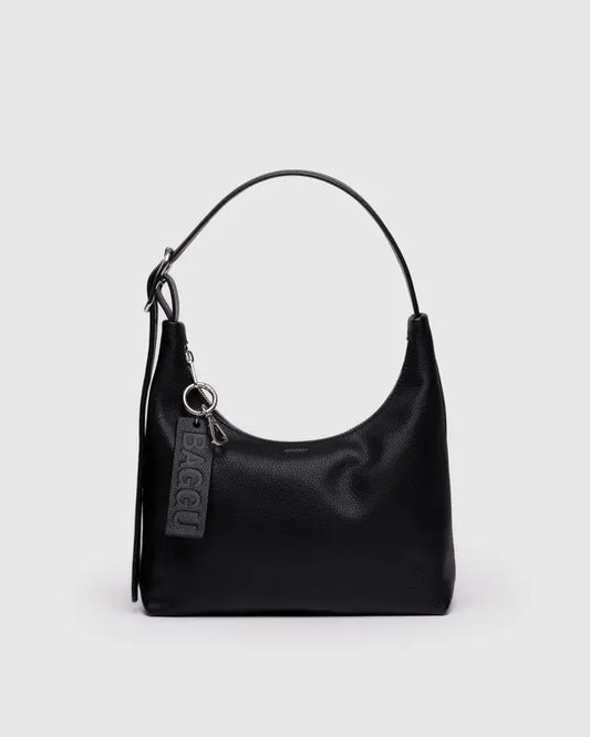 Mini Recycled Leather Shoulder Bag BAGGU