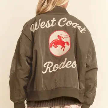 Davi & Dani - EMBROIDERED WESTERN DENIM TRUCKER JACKET