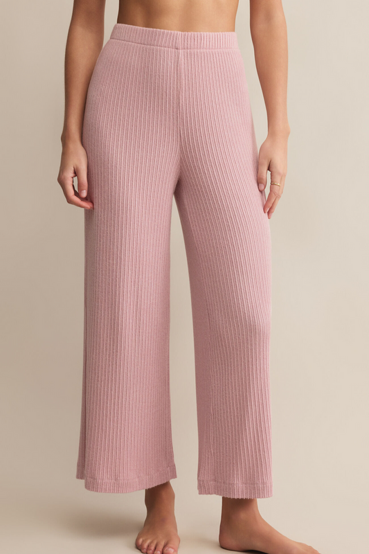 Z Supply - Coastline Rib Pant Pink Pearl