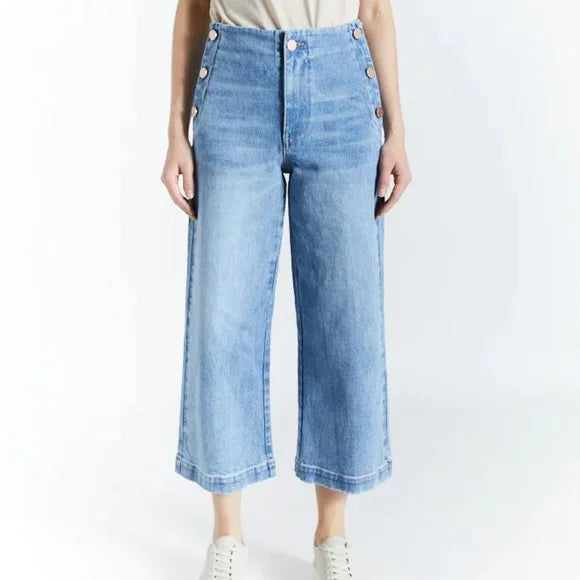 The Bette Crop Sailor Jean