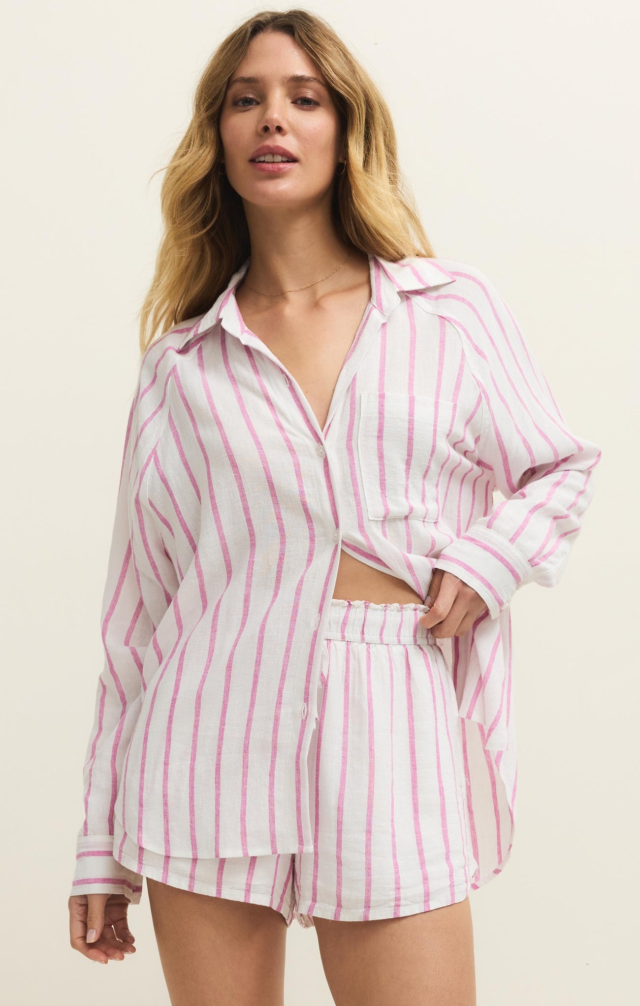 Z Supply Perfect Linen Striped Top