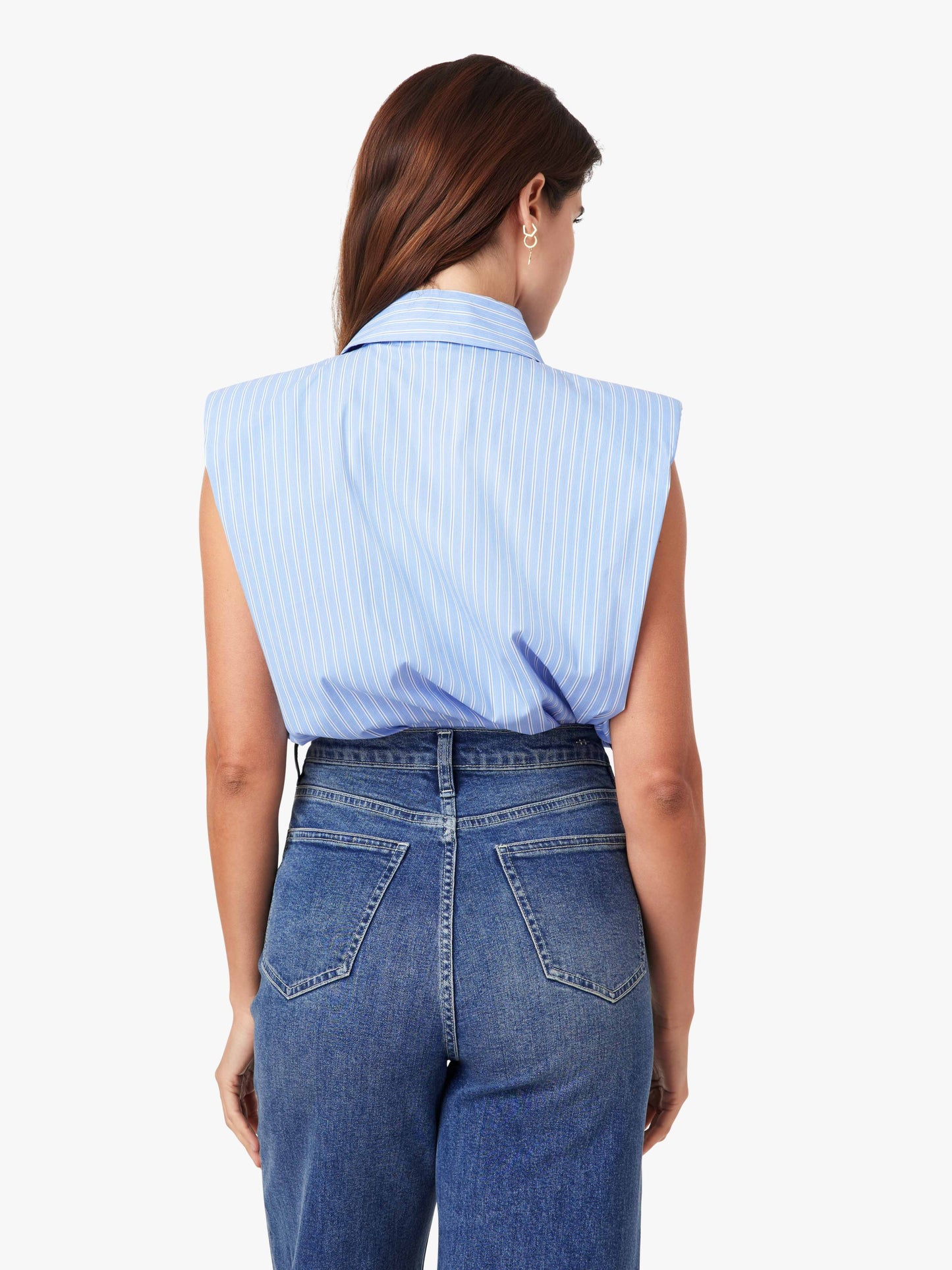 Habitual - Sleeveless Shoulder Pad Shirt