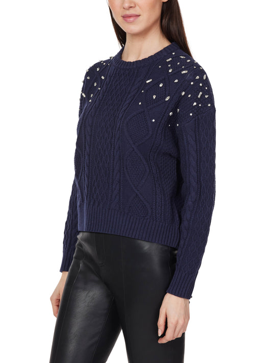 Habitual - Embellished Crew Neck Sweater
