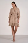 Elan Long Sleeve Button Front Dress