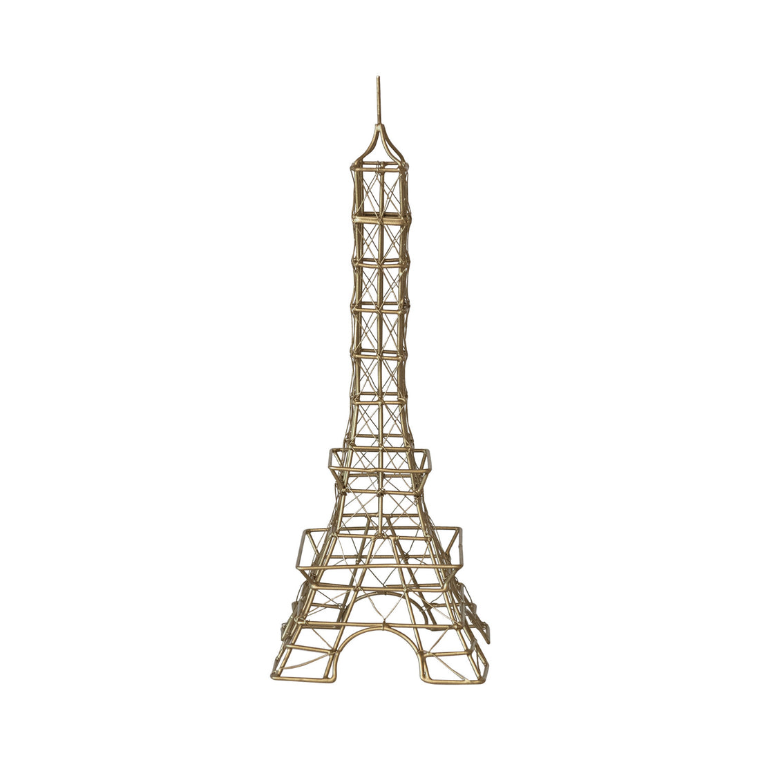 Wire Eiffel Tower, Antique Brass Finish